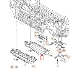 Front Underbody Trim Left 4F0825207D Compatible With AUDI A6 4F Tag No.4
