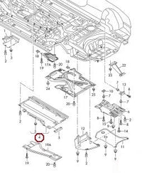 Underbody Trim Liner Cover Left Side 8K0825207D 8K0825207 8K0825207B Compatible With AUDI A4 B8 (8K2) | A4 / S4 Tag No.6