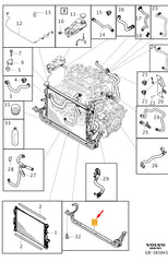 Lower Radiator Support Member 31293957 Compatible With VOLVO V40 (2012-2019)
