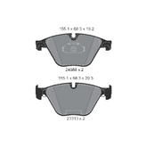 Front Brake Pad 34112449266 2468801 P06074 Compatible With BMW 5 Series F10