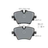 Front Brake Pad 34106882418 2561701 P06093 Compatible With BMW X1 F48