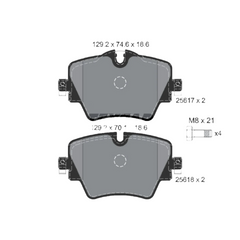 Front Brake Pad 34106882418 2561701 P06093 Compatible With BMW X1 F48