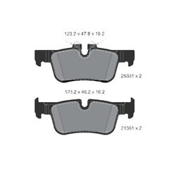Rear Brake Pad 34216851917 34216859917 2533101 P06094 Compatible With BMW X1 F48