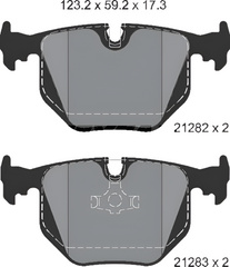 Rear Brake Pad 34211160685 2128201 P06016 Compatible With BMW X3 E83