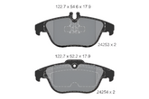 Rear Brake Pad A0064206120 2425301 P050068 Compatible With MERCEDES-BENZ C-CLASS W204 & E-CLASS Coupe C207