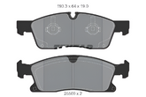 Front Brake Pad A0074208120 2519201 P050108 Compatible With MERCEDES-BENZ GL-CLASS X166 & GLE W166 & GLS X166