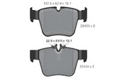 Rear Brake Pad A0004205900 2242301 P050133 Compatible With MERCEDES-BENZ C-CLASS W205 & GLC X253