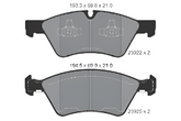 Front Brake Pad A1644202620 2392201 P050063 Compatible With MERCEDES-BENZ G-CLASS W463 & GL-CLASS X164