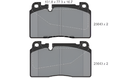 Front Brake Pad 8R0698151H 2564301 P85123 Compatible With AUDI A6 C7 Q5 8RB & PORSCHE MACAN 95B