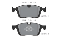 Front Brake Pad 31445985 2238601 P86026 Compatible With VOLVO XC60 I SUV 156 & XC60 I VAN 156