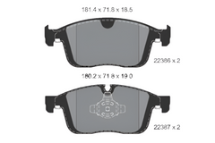 Front Brake Pad 31445985 2238601 P86026 Compatible With VOLVO XC60 I SUV 156 & XC60 I VAN 156