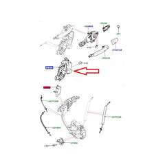 Front Right Door Lock Actuator Latch LR091525 Compatible With LAND ROVER RANGE ROVER EVOQUE (L538) & RANGE ROVER SPORT I (L320)