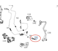 Rear ABS Wheel Speed Sensor 2139051403 & A2139051403 2139050601 A2139050601 A2139051403 A2139052104 Compatible With MERCEDES-BENZ AMG GT (X290) & CLS (C257) & E-CLASS (W213)