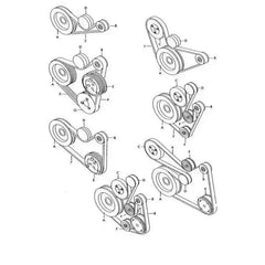 Multi Rib Belt 6PK1117 06J260849D Compatible With SKODA OCTAVIA II (1Z3) | LAURA (CONTINENTAL)