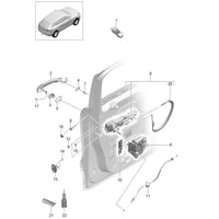Front Left Door Lock Actuator (7 Pin) 8J2837015F Compatible With AUDI A4 Q5