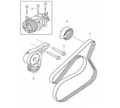 Multi Rib Belt 6PK1555 3473198 Compatible With VOLVO V40 Hatchback (525) (CONTINENTAL)