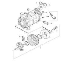 AC Compressor 36011415 Compatible With VOLVO XC40 (536) & XC60 II (246)