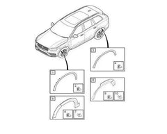 Front Left Eyebrow 39849933 / 39797253 Compatible With VOLVO XC90 I (275) Tag No.29 (2016-2024)