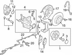 Rear Left/Right ABS Wheel Speed Sensor Black WHT003864 Compatible With AUDI A3 Convertible (8V7, 8VE) | A3 / S3