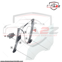 Front Left Glass Machine (Without Motor) 51337281881 Compatible With BMW 1 Series F20
