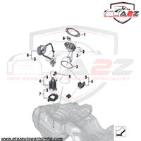 Fuel Pump 16117217261 16117201482 Compatible With BMW 7 Series (F01, F02, F03, F04) Tag No.64