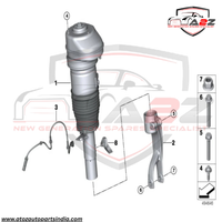 Front Left Air Suspension Shock Absorber Strut 37106869035 37106869029 37106869031 37106892425 Compatible With BMW BMW X5 G05 & X6 G06 & X7 G07