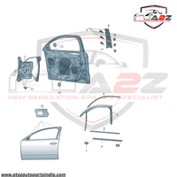 Front Right Glass Machine 3T0837462A Compatible With SKODA SUPERB II (3T4)