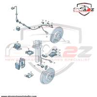 Rear Right ABS Wheel Speed Sensor 6Q0927808A 6Q0927808B WHT003862C WHT003862 Compatible With VW POLO V 6R1, 6C1