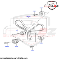 Timing Belt Kit CT1117K1 LR016655 Compatible With LAND ROVER DISCOVERY IV (L319) | LR4 RANGE ROVER IV (L405)