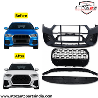 Front Bumper Bumper Kit FBK16 Compatible With Audi Q3 (2012-19) Upgrade Into RSQ3