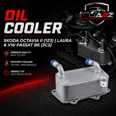 Oil Cooler 03C317037A Compatible With SKODA OCTAVIA II (1Z3) | LAURA & VW PASSAT B6 (3C2) Tag-O-121