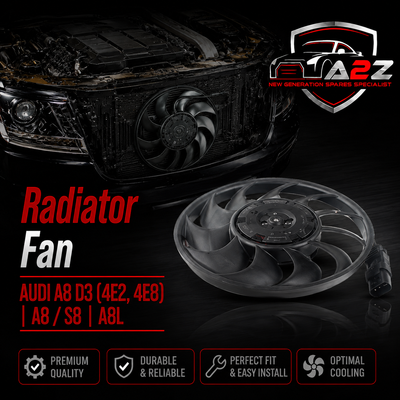 Radiator Fan 4E0959455H Compatible With AUDI A8 D3 (4E2, 4E8) | A8 / S8 | A8L