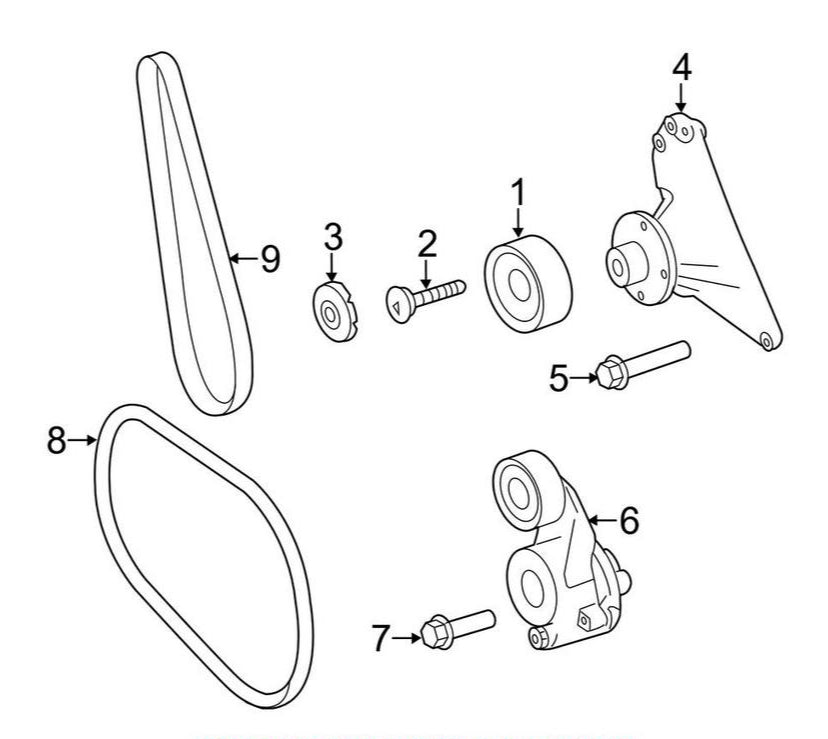 Multi Rib Belt 7PK2045 A003993009 Compatible With MERCEDES-BENZ E-CLASS (W212) GL-CLASS (X166) GLS-CLASS (X166) (CONTINENTAL)