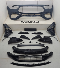 Front Bumper Kit 2478804508 Compatible With Mercedes Benz W247 GLA Upgrade To Mercedes Benz AMG (2021-2023) Tag No.FBK.214 (Shipping Cost Not Included In Price)