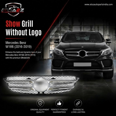 Show Grill Without Logo 1668880360 Compatible With Mercedes Benz GLE-Class (W166) (2016-2019) Tag No.189