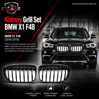 Kidney Grill Set 51117383364-R.H&,51117383363=L.H Compatible With BMW  X1 F48  Tag 34