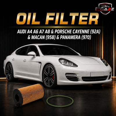 Oil Filter E816HD236 & 59198405 & OX420D 057115441B059 115561D 059198405 Compatible With AUDI A4 A6 A7 A8 & PORSCHE CAYENNE (92A) & MACAN (95B) & PANAMERA (970)Tag : 57
