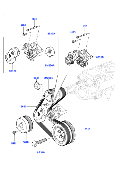 Drive Belt Idler Pulley LR010725 Compatible with LAND ROVER DISCOVERY V (L462) RANGE ROVER IV (L405) RANGE ROVER SPORT I (L320) RANGE ROVER SPORT II (L494) Tag no : 10