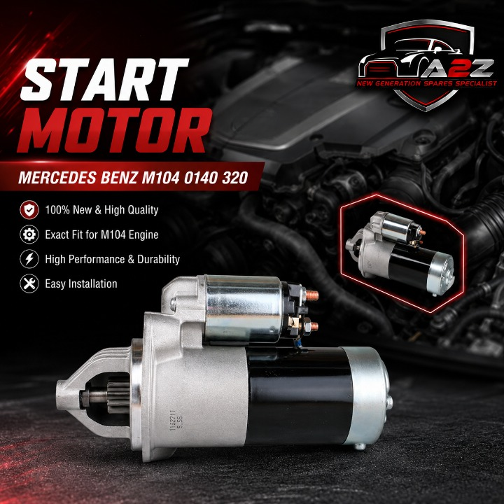 Starter Motor 0041517001 Compatitible With Mercedes Benz M104 0140 320