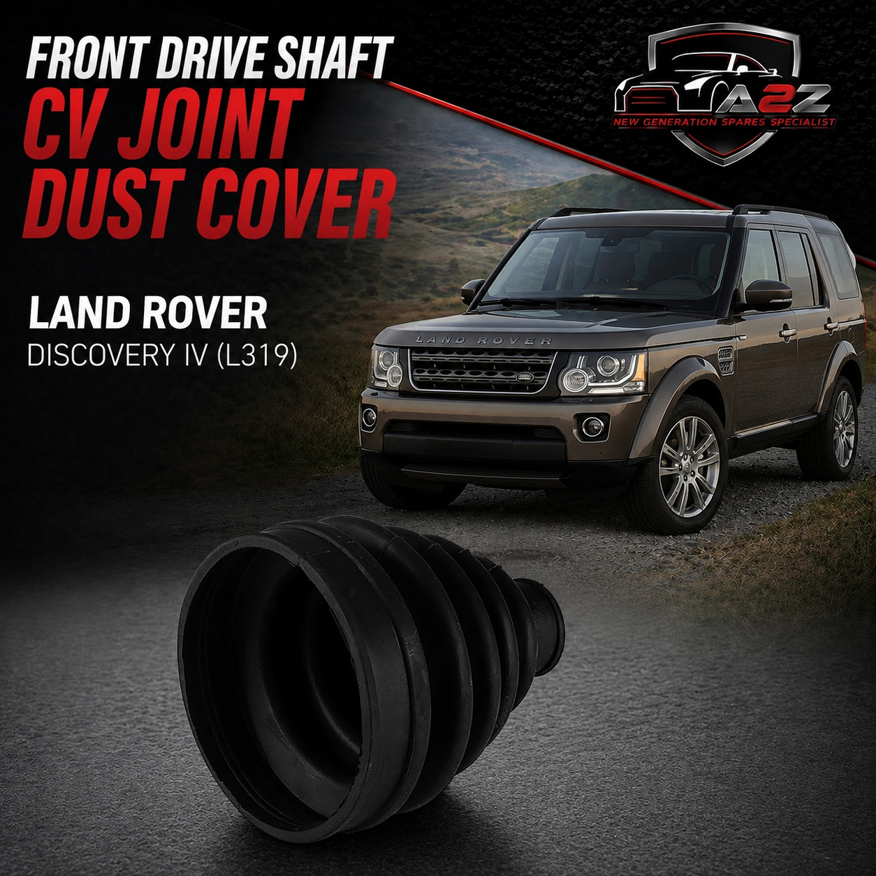 Front Drive Shaft CV Joint Dust Cover TDR500110 Compatible With LAND ROVER DISCOVERY IV (L319) | LR4 FREELANDER 2 (L359) | LR2 RANGE ROVER SPORT I (L320) RANGE ROVER SPORT II (L494)