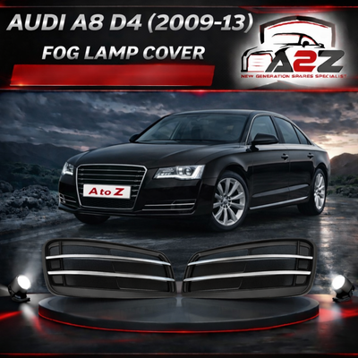 Front Fog Lamp Cover Without Hole Left 4H0807679K Right 4H0807680M Compatible With AUDI A8 D4 (4H2 4HL) | A8 / S8 | A8L Fog No.61 (2009-13) Tag No.61