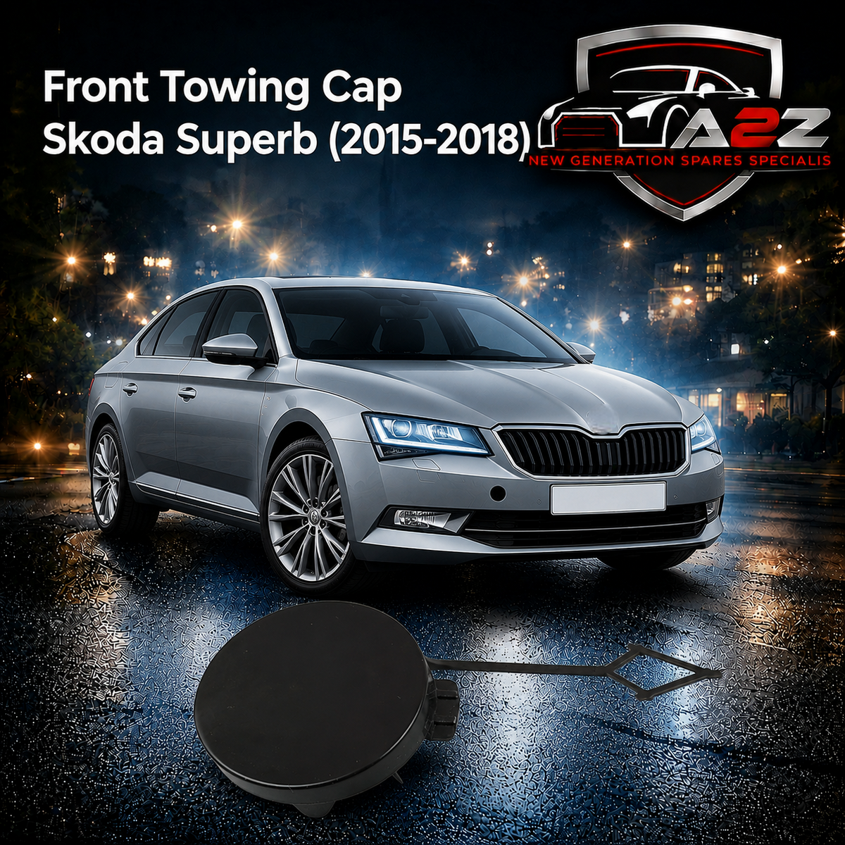Front Towing Cap 3V0807241 Compatible With Skoda Superb (2015-2018) Tag No.1003