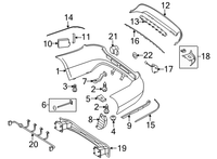 Rear Bumper Chrome  2128852021 Compatible With MERCEDES-BENZ E-CLASS W212 T-1 2012 Tag No.115