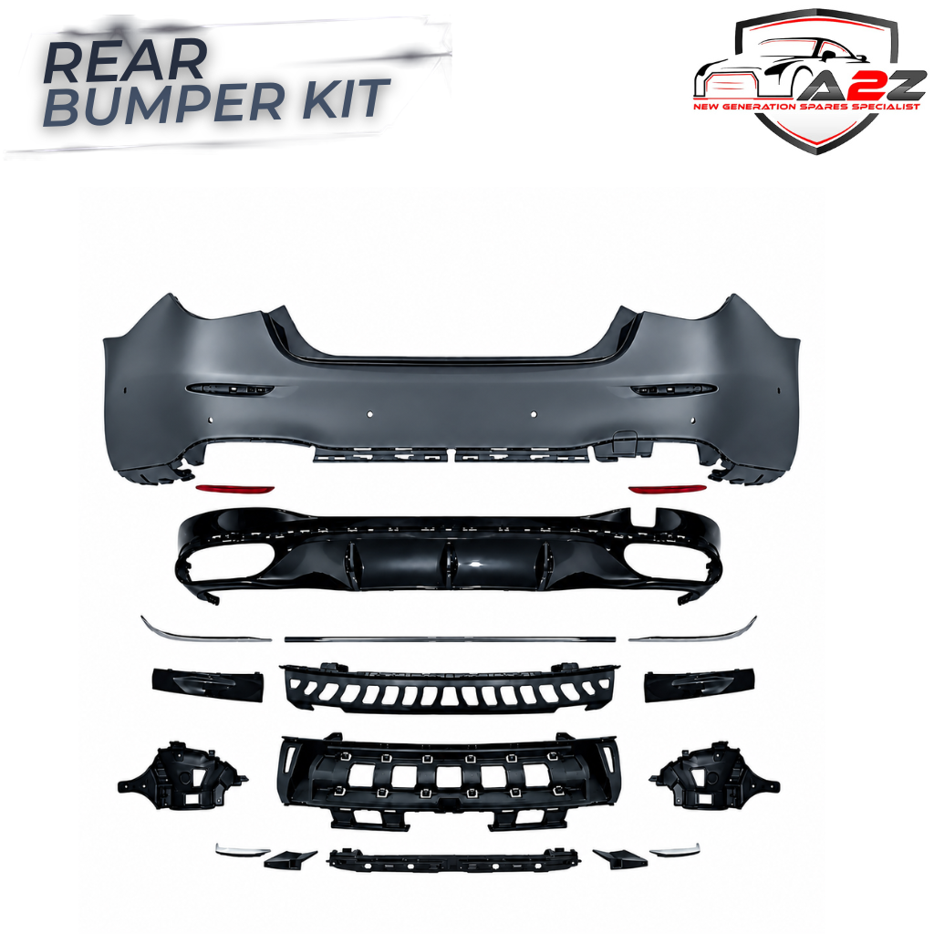 Rear Bumper Kit Compatible With Mercedes Benz S Class W223 (2021-2025) Upgrade To Mercedes Benz AMG S450 (Shipping Cost Not Included In Price)