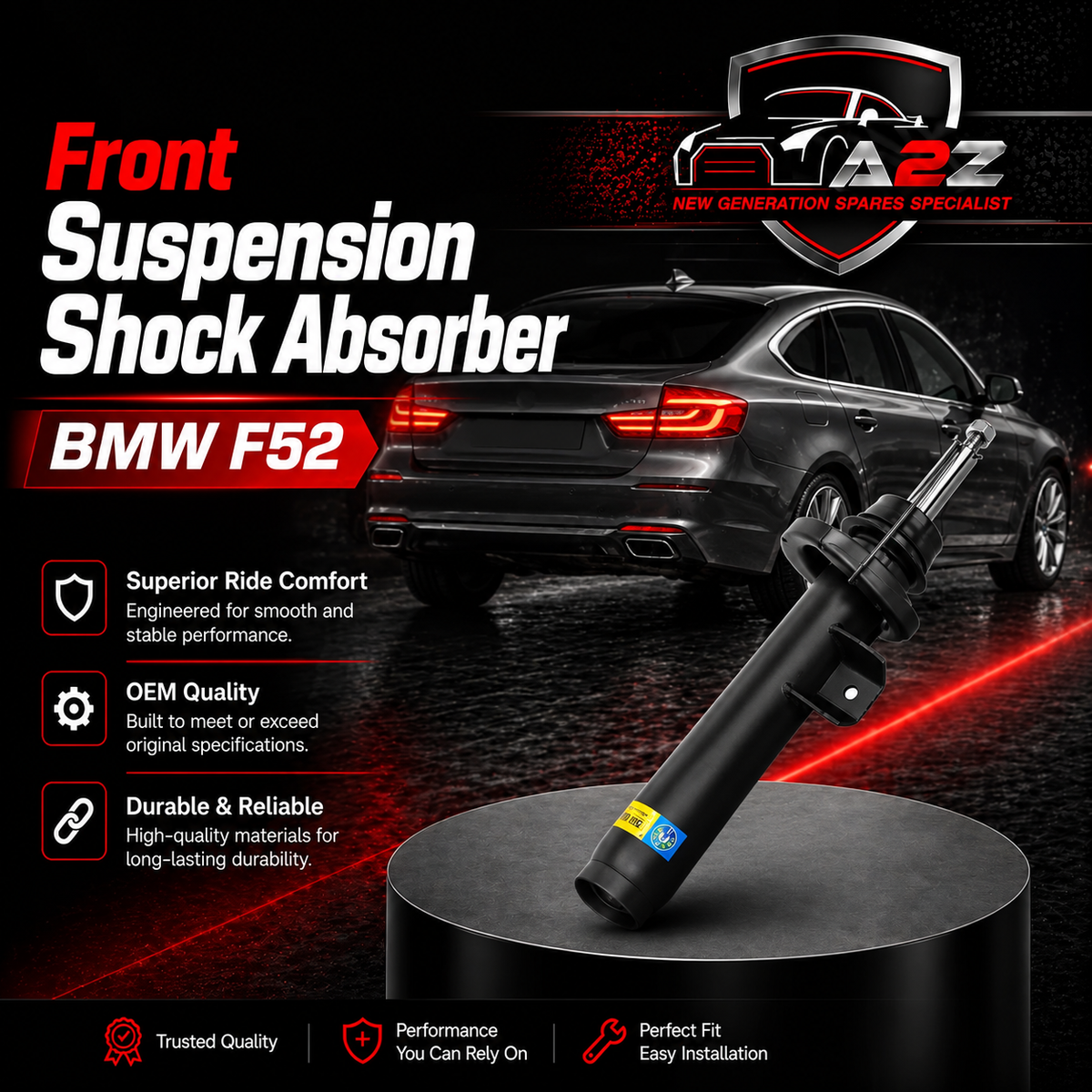 Front Suspension Shock Absorber Left 31312456054 31312456057 31316866029 31316866031 Compatible With BMW F52