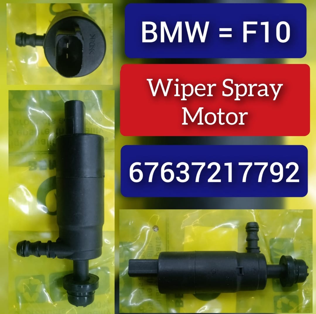 Wiper Washer Pump Motor 67637217792 Compatible With BMW 1 Series (F20) &  3 Series F30 & 5 Series (F10) & 5 Series (G30, F90) & 6 Gran Turismo (G32) & X1 (F48) & X5 E70 & X3 F25