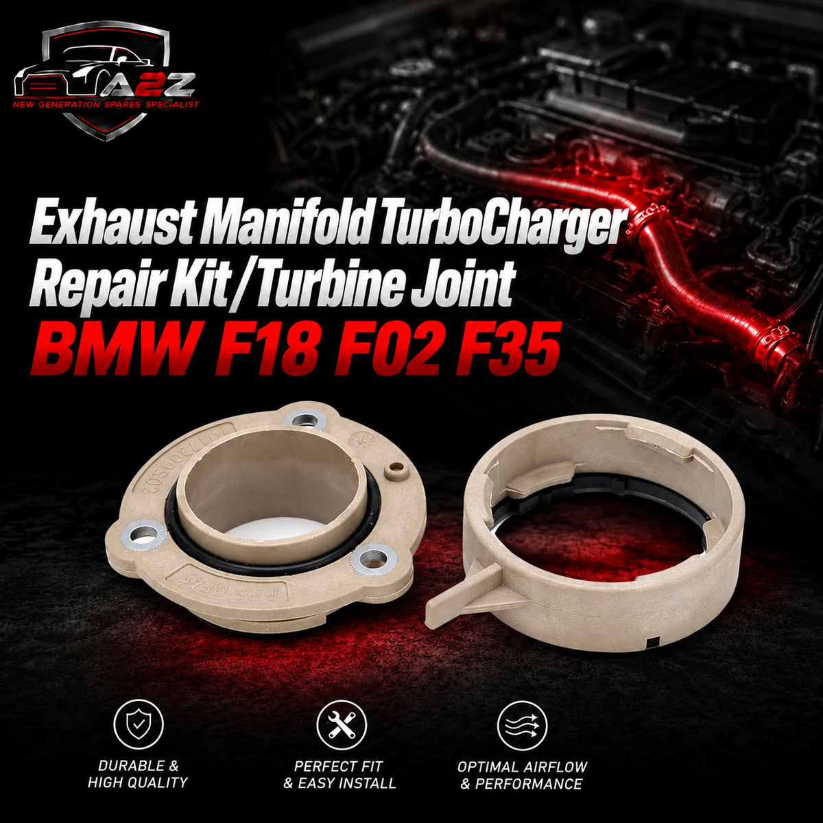 Exhaust Manifold TurboCharger Repair Kit/Turbine Joint 11658627680 Compatible With BMW F18 F02 F35