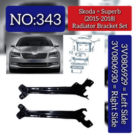Radiator Bracket Set Left 3V0806929 & Right 3V0806930 Compatible With Skoda Superb (2015-2018) Tag No.343