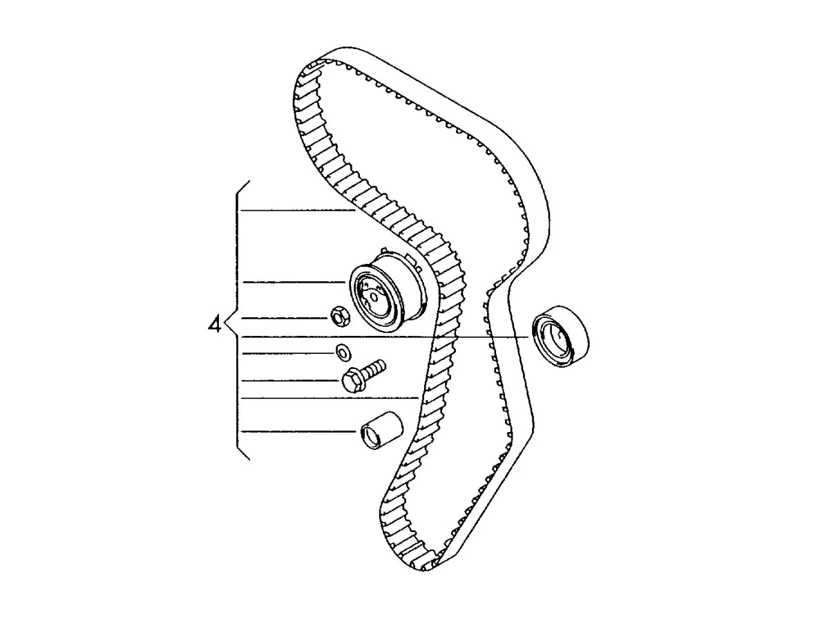 Timing Belt Kit KTB788 03L198119B 03L198119C 03L198119D Compatible With AUDI A4 B8 (8K2) | A4 / S4 A6 C7 (4G2, 4GC) | A6 / S6 & SKODA FABIA II (542) OCTAVIA II (1Z3) | LAURA & VW JETTA IV (162, 163, AV3, AV2) (DAYCO)
