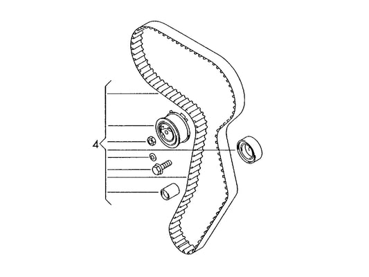 Timing Belt Kit KTB788 03L198119B 03L198119C 03L198119D Compatible With AUDI A4 B8 (8K2) | A4 / S4 A6 C7 (4G2, 4GC) | A6 / S6 & SKODA FABIA II (542) OCTAVIA II (1Z3) | LAURA & VW JETTA IV (162, 163, AV3, AV2) (DAYCO)